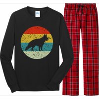 Retro Vintage German Shepherd Long Sleeve Pajama Set