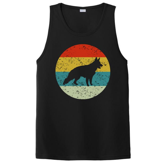 Retro Vintage German Shepherd PosiCharge Competitor Tank