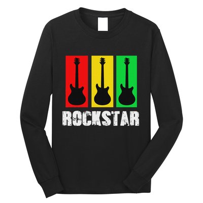 Rockstar Vintage Guitar Long Sleeve Shirt