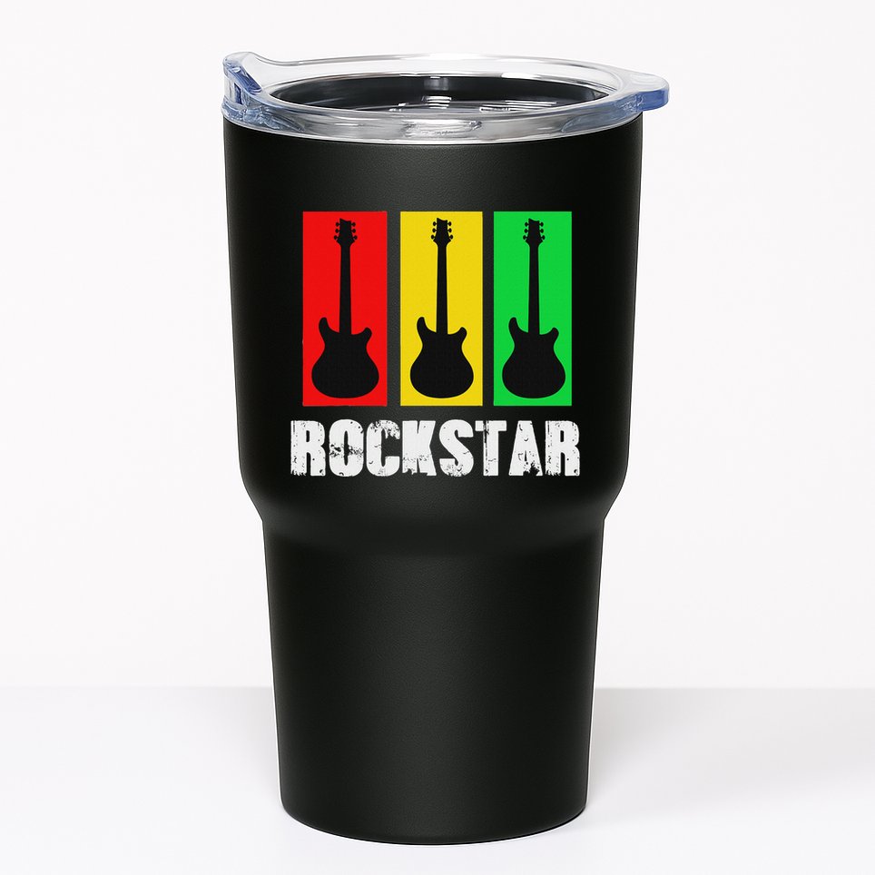 Rockstar Vintage Guitar Tumbler