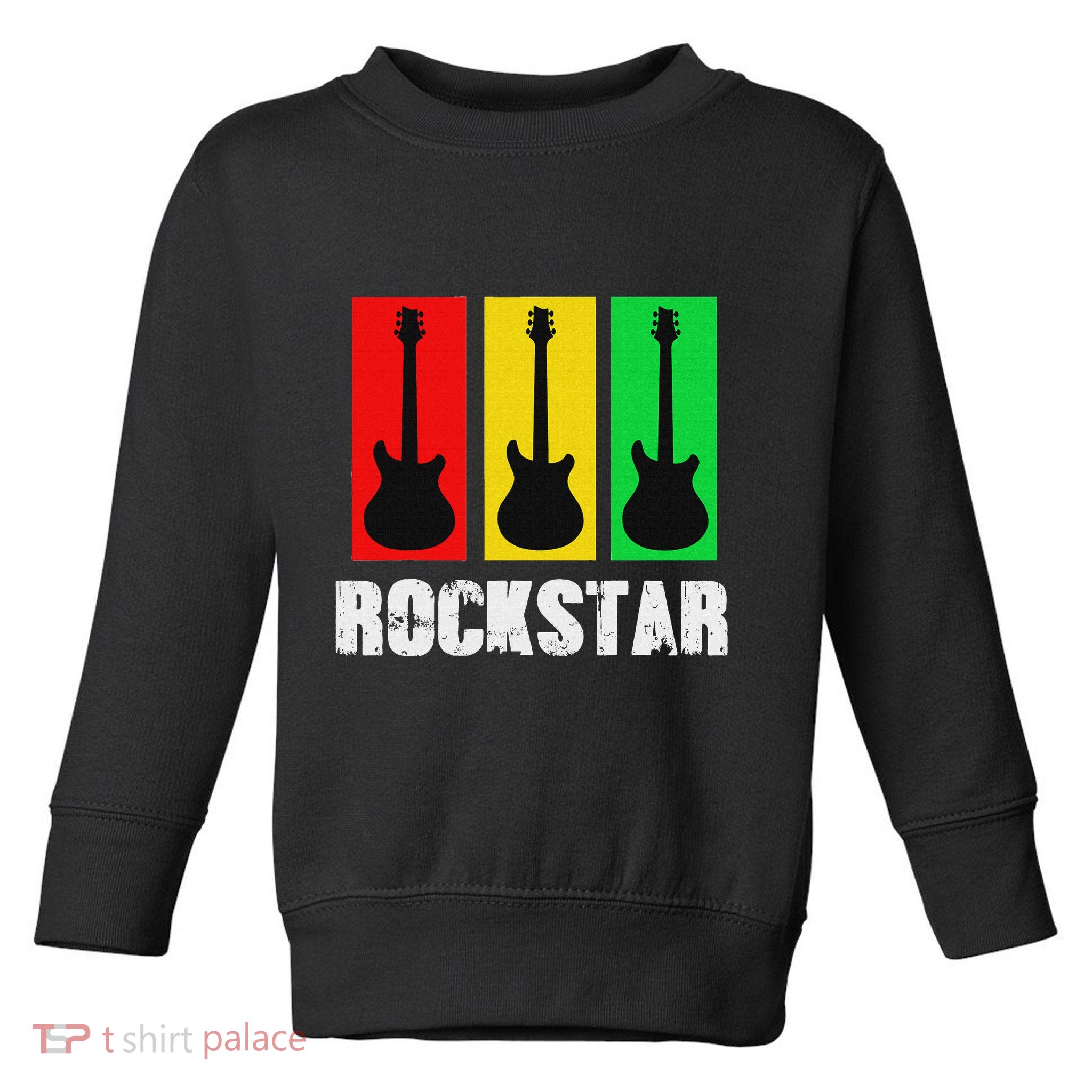 Rockstar Vintage Guitar Toddler Sweatshirt