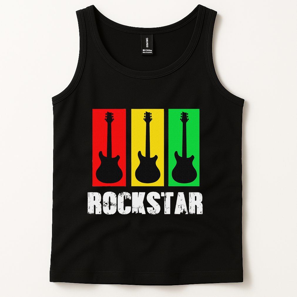 Rockstar Vintage Guitar Tank Top