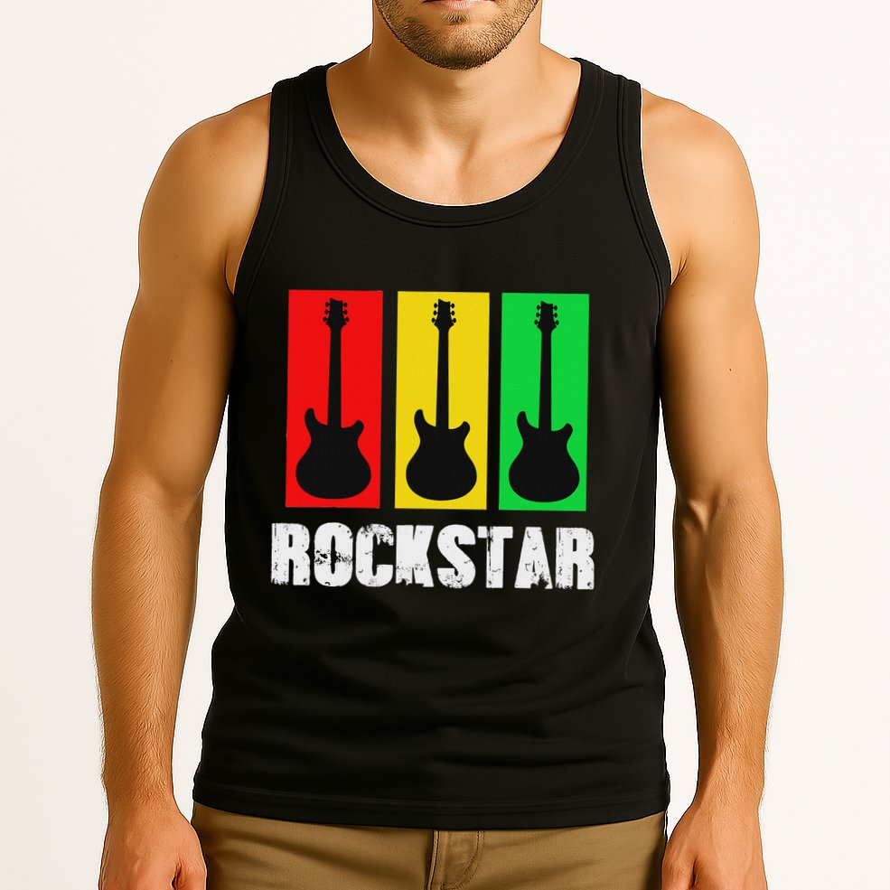 Rockstar Vintage Guitar Tank Top