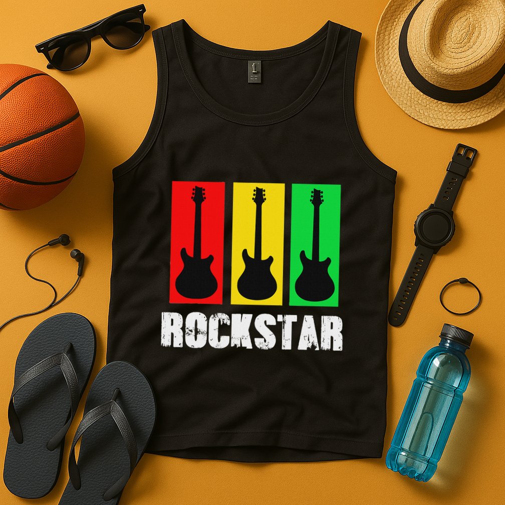 Rockstar Vintage Guitar Tank Top