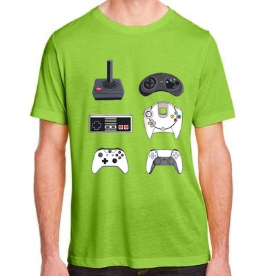 Retro Video Game Controllers Funny Gaming Adult ChromaSoft Performance T-Shirt