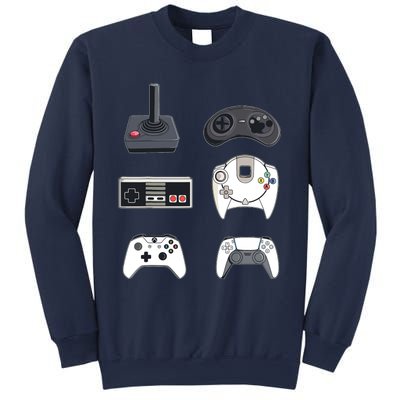 Retro Video Game Controllers Funny Gaming Sweatshirt