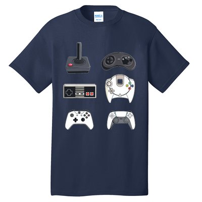 Retro Video Game Controllers Funny Gaming Tall T-Shirt