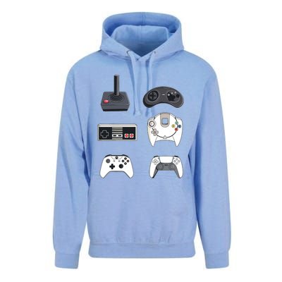 Retro Video Game Controllers Funny Gaming Unisex Surf Hoodie