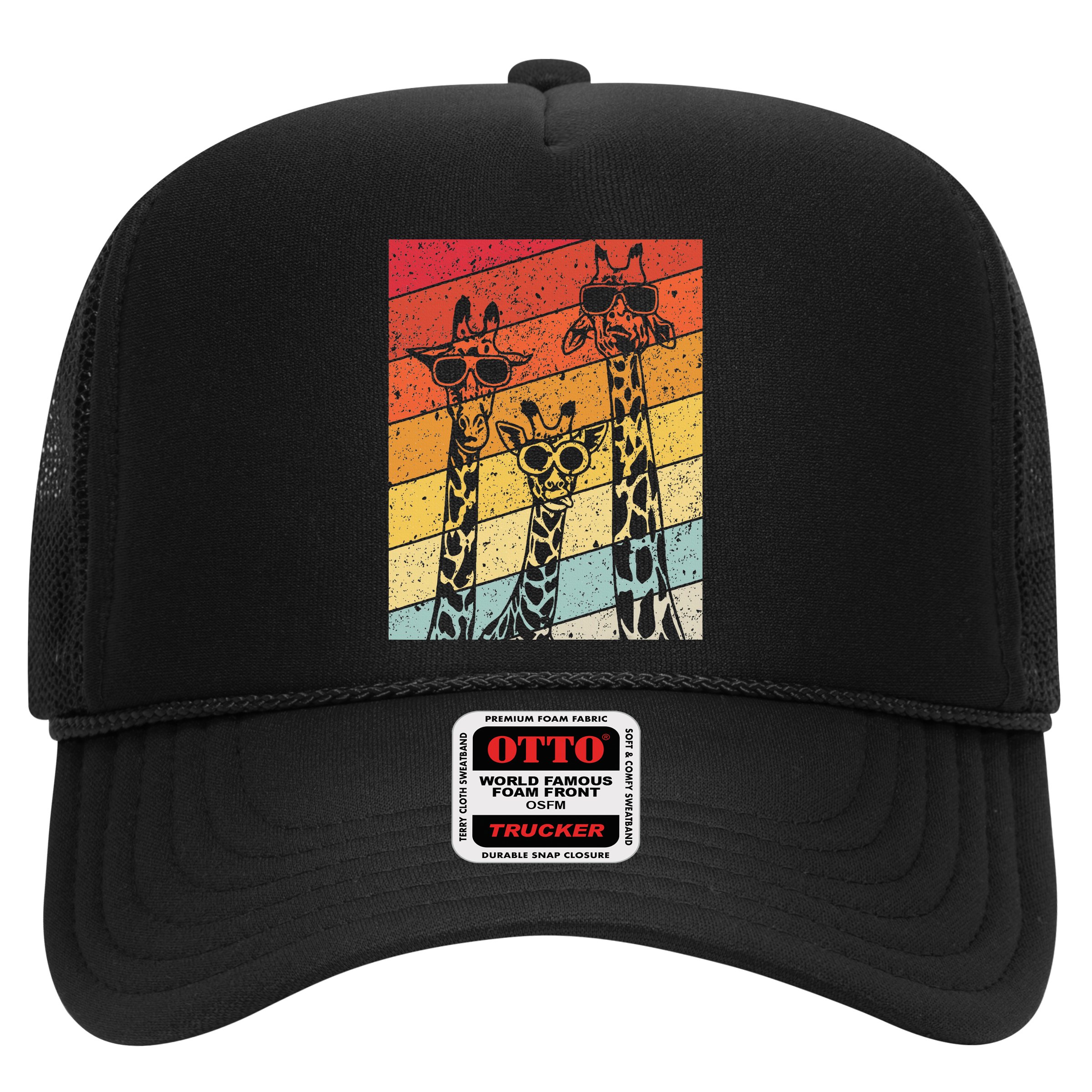 Retro Vintage Giraffe Sunglasses Gifts Funny Animal Lover Hat