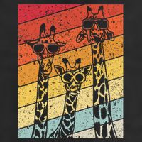 Retro Vintage Giraffe Sunglasses Gifts Funny Animal Lover Hat