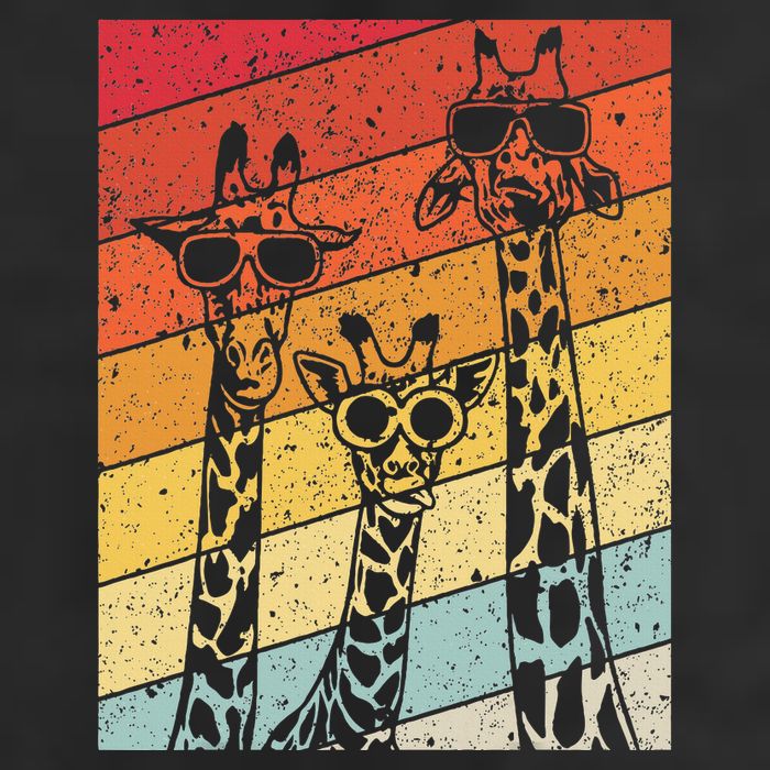 Retro Vintage Giraffe Sunglasses Gifts Funny Animal Lover Hat