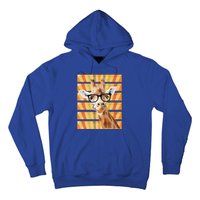 Retro Vintage Giraffe Sunglasses Funny Animal Lover Cool Gift Hoodie