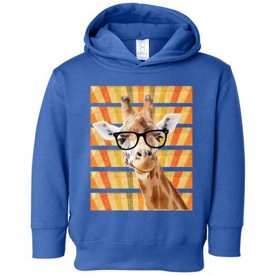 Retro Vintage Giraffe Sunglasses Funny Animal Lover Cool Gift Toddler Hoodie