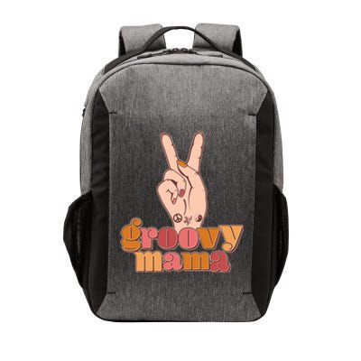 Retro Vintage Groovy Mama Peace Sign Vector Backpack