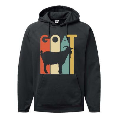 Retro Vintage Goat Animal Goats Lover Gifts Performance Fleece Hoodie