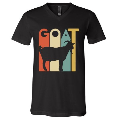 Retro Vintage Goat Animal Goats Lover Gifts V-Neck T-Shirt