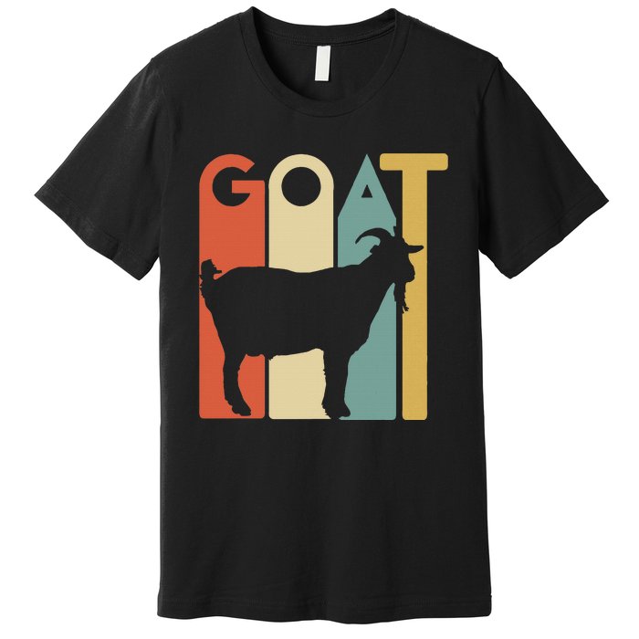 Retro Vintage Goat Animal Goats Lover Gifts Premium T-Shirt