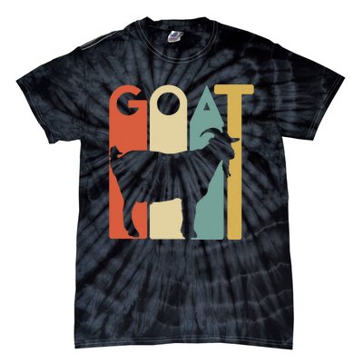 Retro Vintage Goat Animal Goats Lover Gifts Tie-Dye T-Shirt