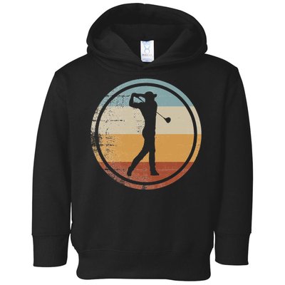 Retro Vintage Golfer Design Golf coach Toddler Hoodie