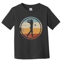 Retro Vintage Golfer Design Golf coach Toddler T-Shirt