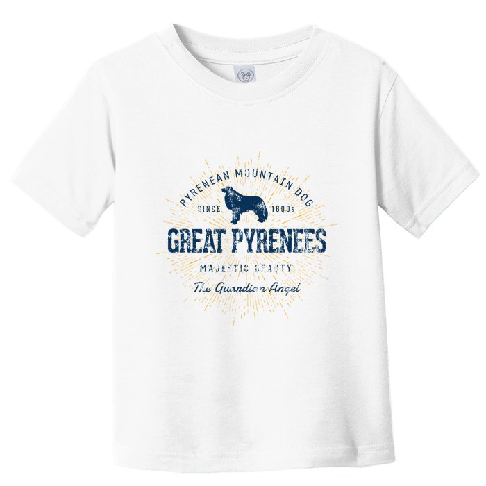 Retro Vintage Great Pyrenees Toddler T-Shirt