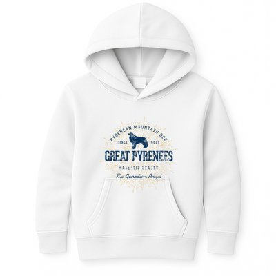 Retro Vintage Great Pyrenees Kids Hoodie