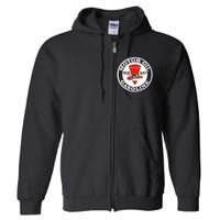 Retro Vintage Gas Station Red Hat Motor Oil Car Bikes Garage Full Zip Hoodie