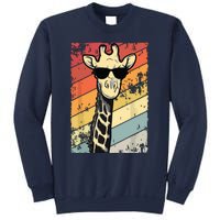 Retro Vintage Giraffe Sunglasses Gift Funny Animal Lover Sweatshirt