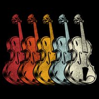Retro Violin Gift Cooling Performance Crew T-Shirt