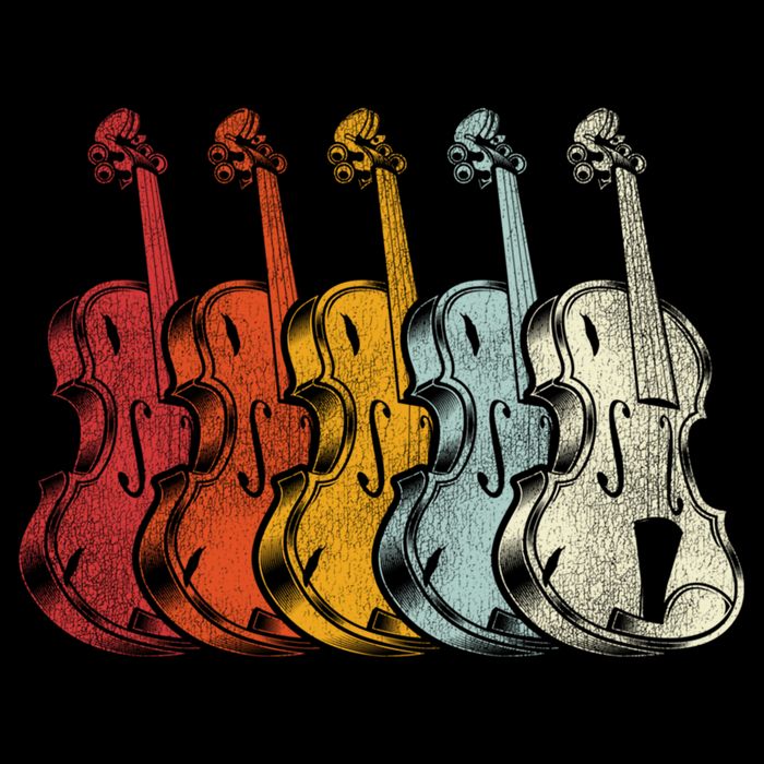 Retro Violin Gift Cooling Performance Crew T-Shirt