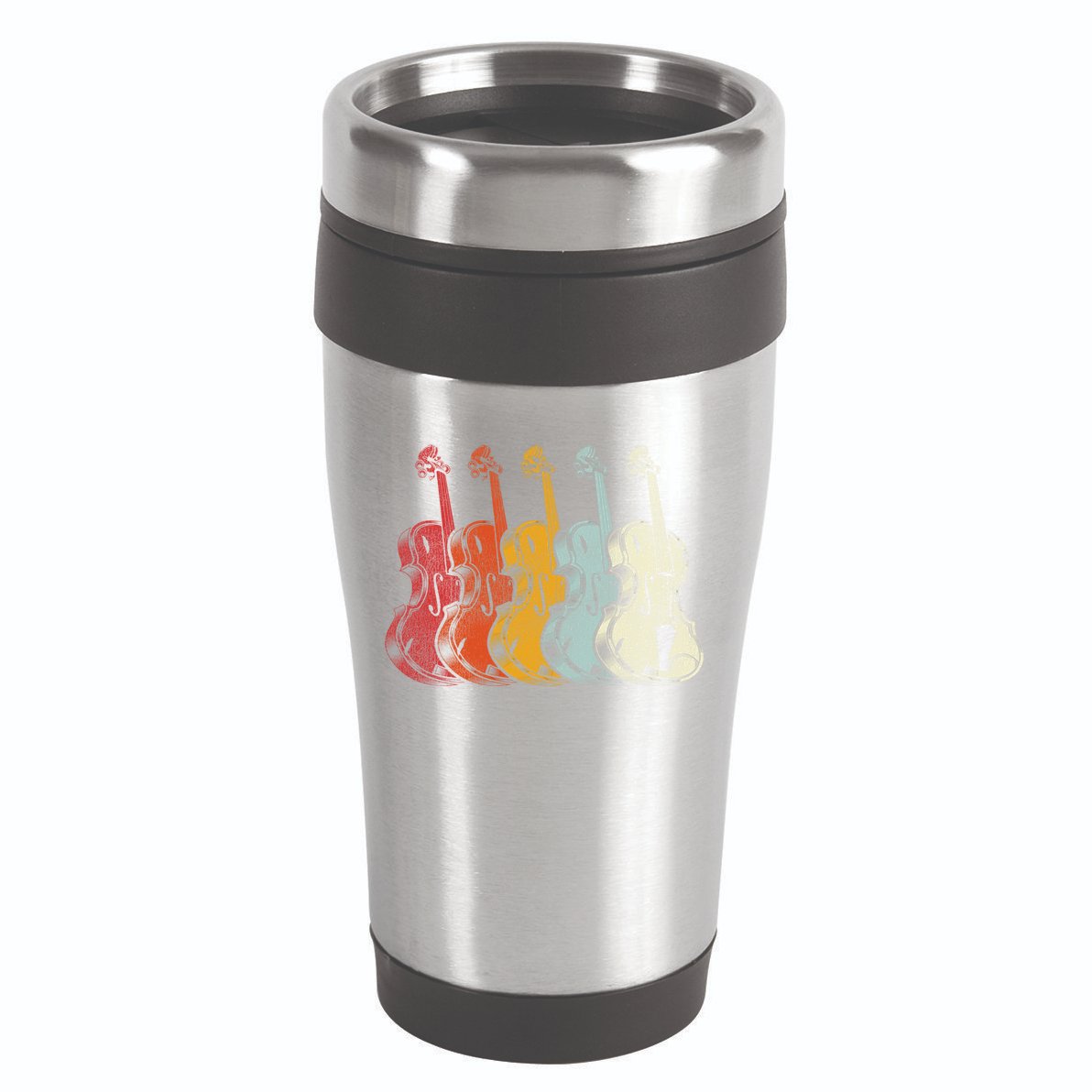 Retro Violin Gift 16oz Travel Tumbler