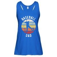 Retro Vintage Gift Sports Fan Gift Funny Baseball Dad Great Gift Ladies Essential Flowy Tank