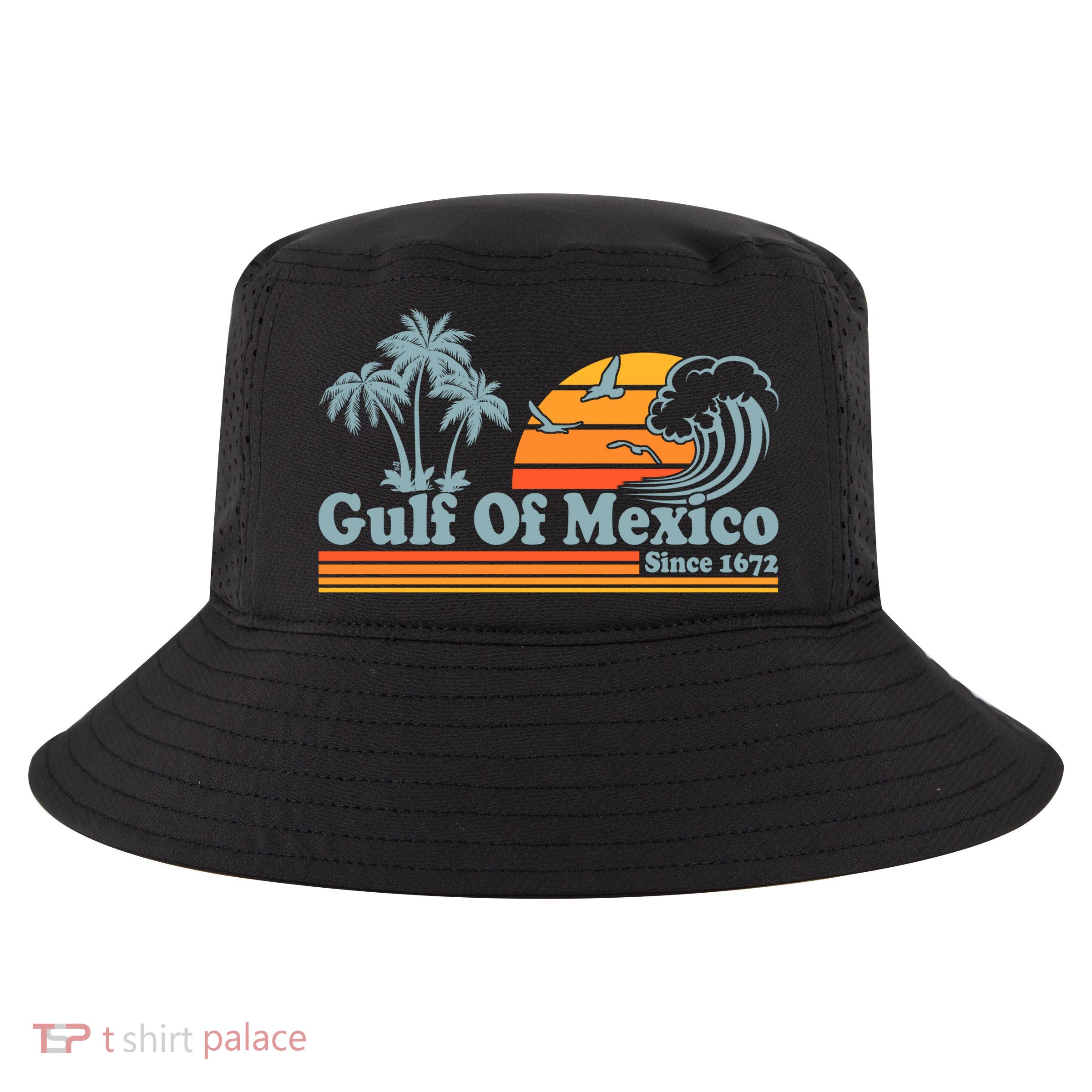 Retro Vintage Gulf Of Mexico Since 1672 Cool Comfort Performance Bucket Hat