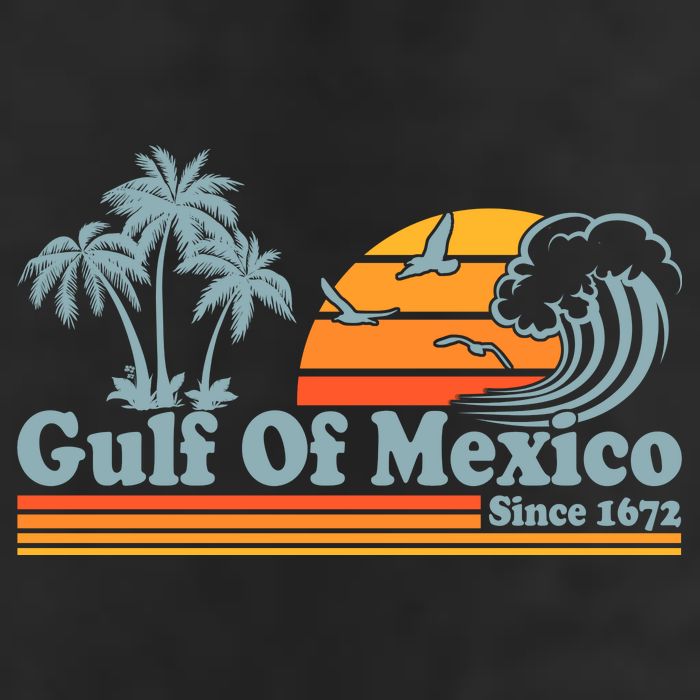 Retro Vintage Gulf Of Mexico Since 1672 Garment-Dyed Heavyweight T-Shirt