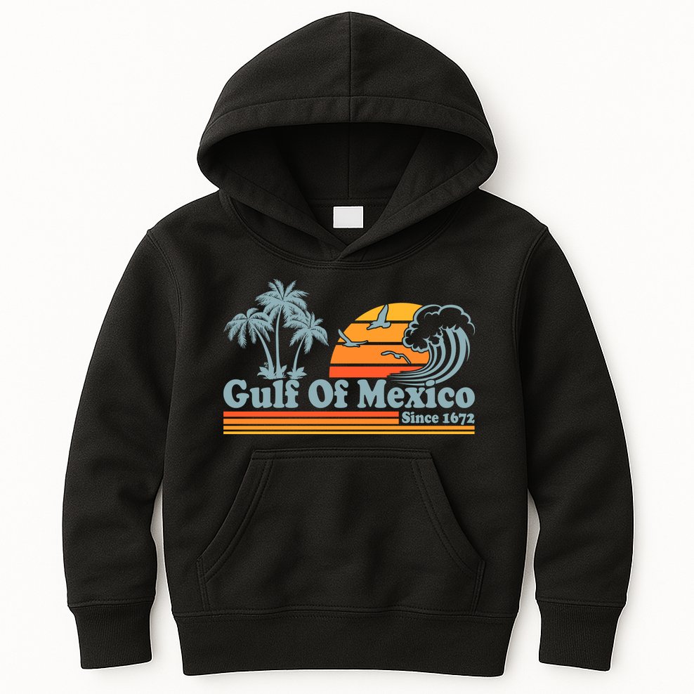 Retro Vintage Gulf Of Mexico Since 1672 Kids Hoodie
