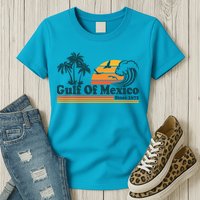 Retro Vintage Gulf Of Mexico Since 1672 Womens T-Shirt