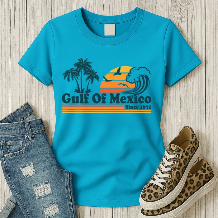 Retro Vintage Gulf Of Mexico Since 1672 Womens T-Shirt