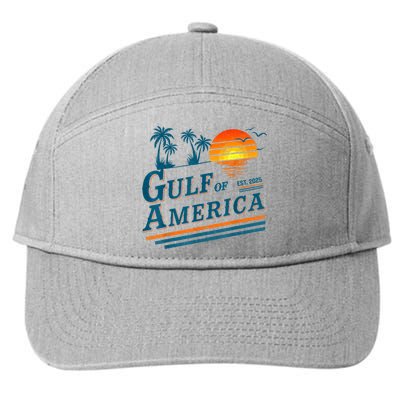 Retro Vintage Gulf Of US America 2025 American Gifts 7-Panel Snapback Hat