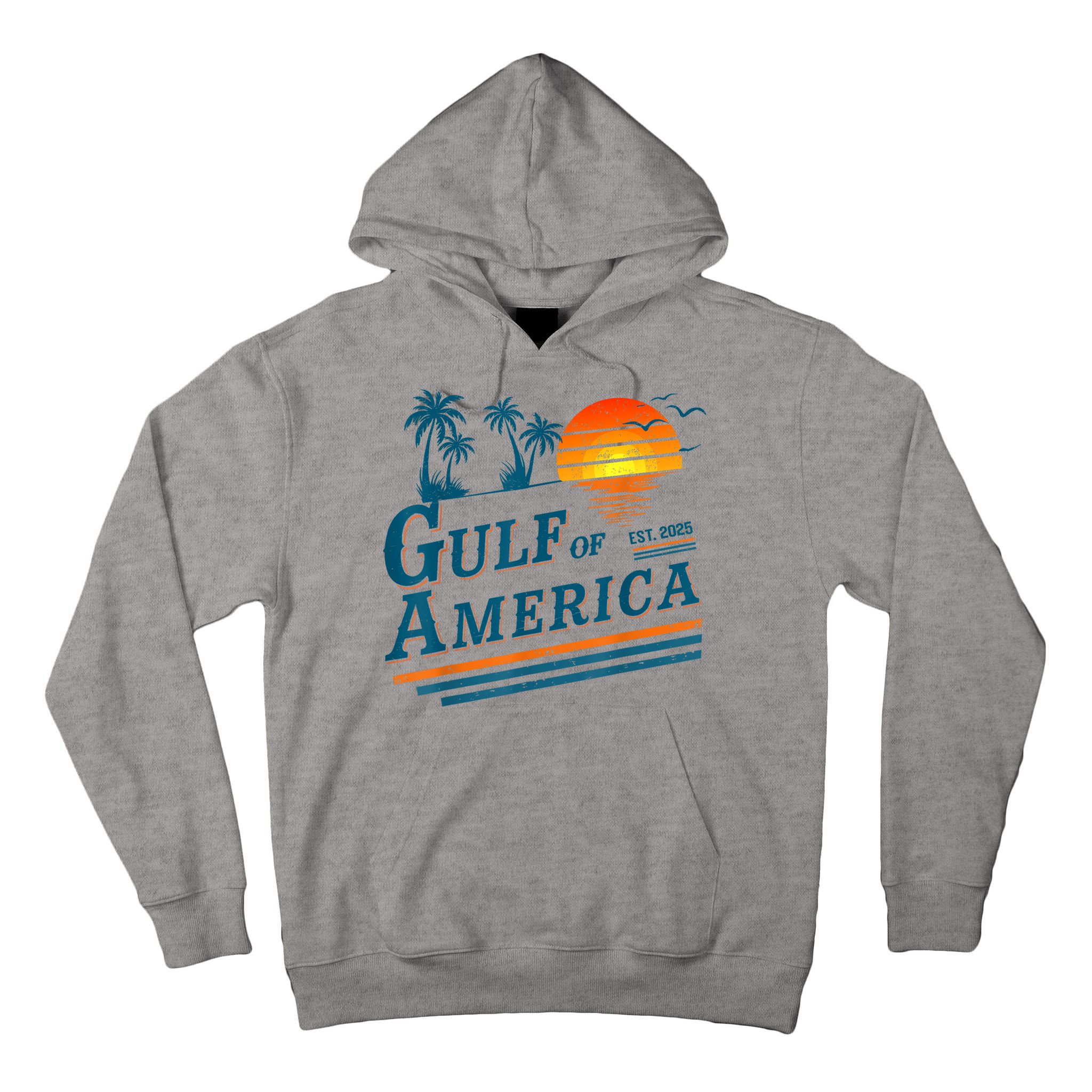 Retro Vintage Gulf Of US America 2025 American Gifts Tall Hoodie