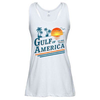 Retro Vintage Gulf Of US America 2025 American Gifts Ladies Essential Flowy Tank