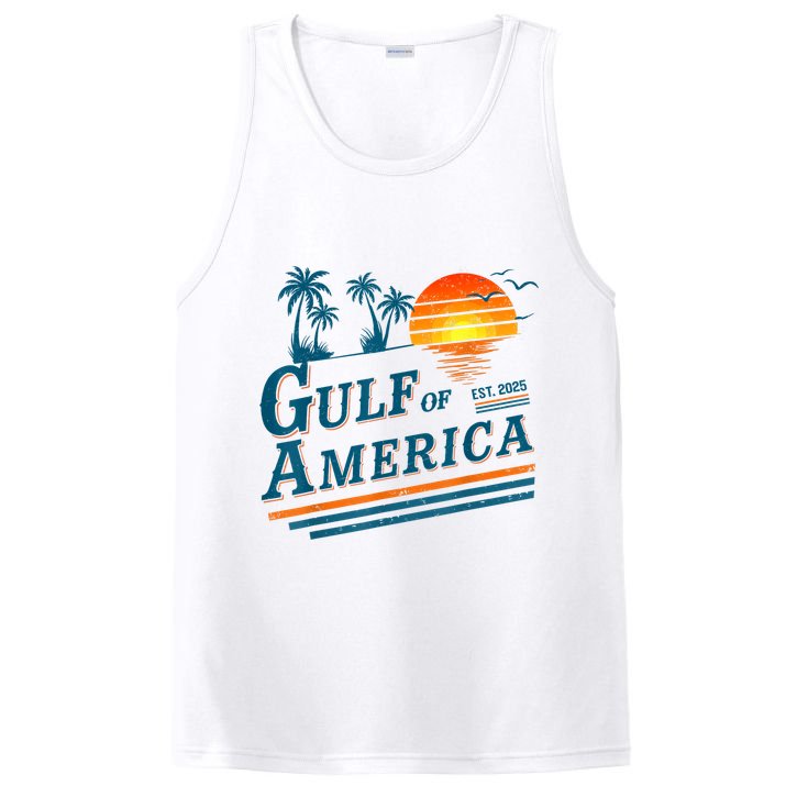 Retro Vintage Gulf Of US America 2025 American Gifts PosiCharge Competitor Tank