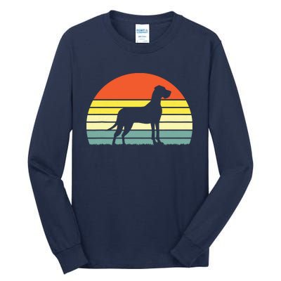 Retro Vintage Great Dane Dog Gifts For Men Women Kids Tall Long Sleeve T-Shirt