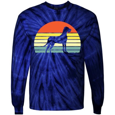 Retro Vintage Great Dane Dog Gifts For Men Women Kids Tie-Dye Long Sleeve Shirt