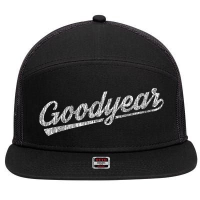 Retro Vintage Goodyear Arizona Gift 7 Panel Mesh Trucker Snapback Hat