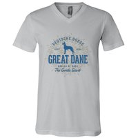 Retro Vintage Great Dane V-Neck T-Shirt