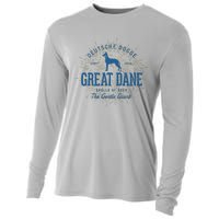 Retro Vintage Great Dane Cooling Performance Long Sleeve Crew