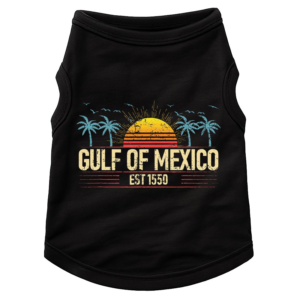 Retro Vintage Gulf of Mexico Beach Women Doggie Tank
