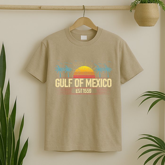 Retro Vintage Gulf of Mexico Beach Women T-Shirt