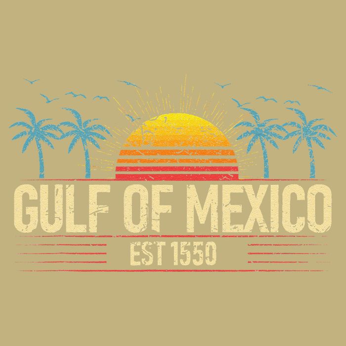 Retro Vintage Gulf of Mexico Beach Women T-Shirt