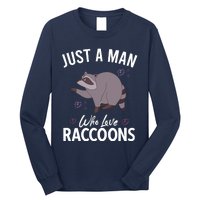 Raccoon Vintage Garbage Panda Possum Sayings Long Sleeve Shirt